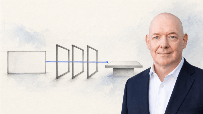 Interims-Geschäftsführer: Interim Geschäftsführer, Interim CEO und Interim Management im Mittelstand — KI-generierte Illustration.