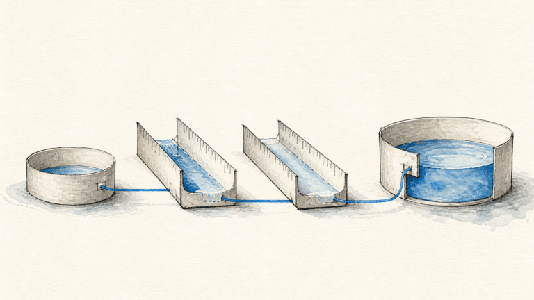 Liquiditätsplanung erstellen: Liquiditätsplan, Berechnung und die Grenzen der IHK-Vorlagen — KI-generierte Illustration.