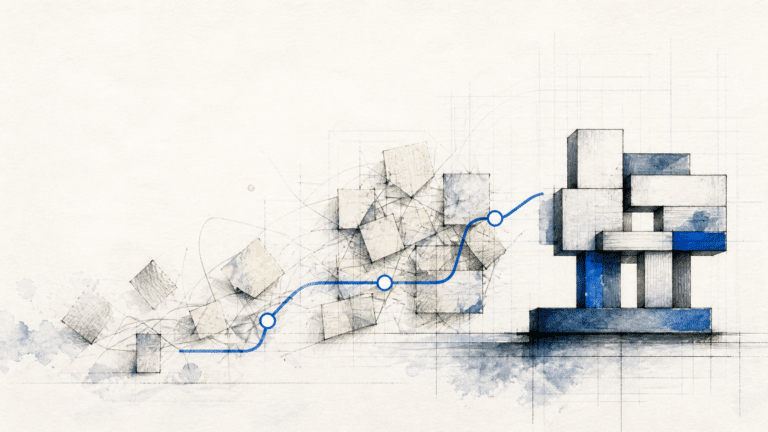 Operative Restrukturierung: Vorgehen, Maßnahmen und der Turnaround, der im Betrieb ankommt — KI-generierte Illustration.
